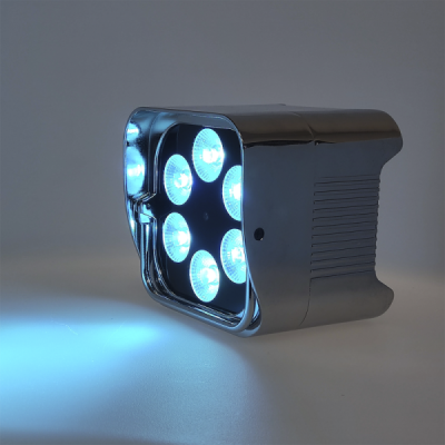  Deco Led  - Par led Cromado IP54 - RGBWA-UV - bateria