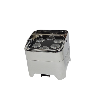  Deco Led  - Par led Cromado IP54 - RGBWA-UV - bateria