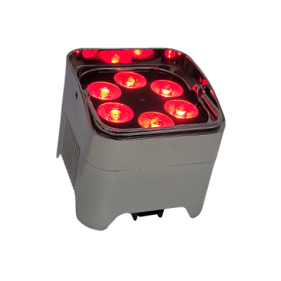  Deco Led  - Par led Cromado IP54 - RGBWA-UV - bateria