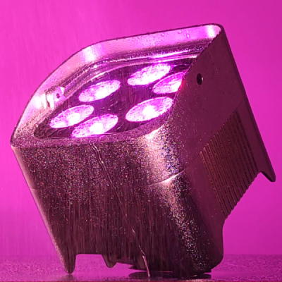  Deco Led  - Par led Cromado IP54 - RGBWA-UV - bateria