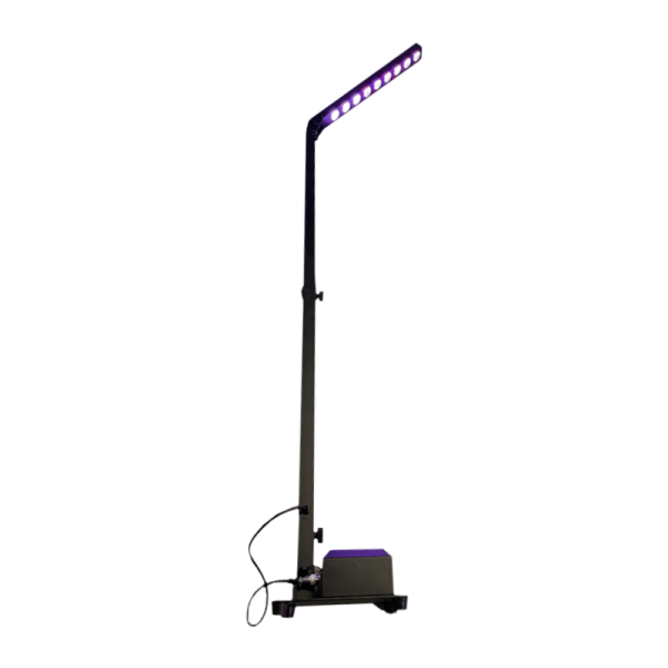 Pole Led color - Pack 4 Led lighting masts - RGBWA-UV - Battery - IP20 - With Flightcase
