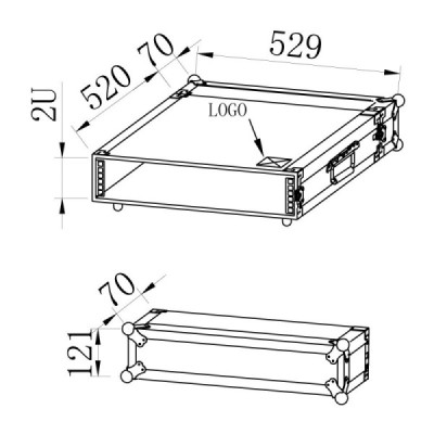  BC2U - Rack Pro 2U - Full Black