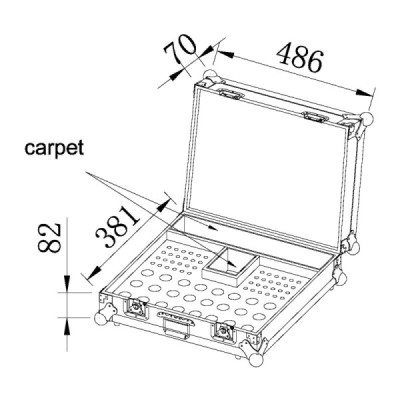  BCSPIC - Mala para pinos e mangas cônicas - accessórios Truss - Full Black