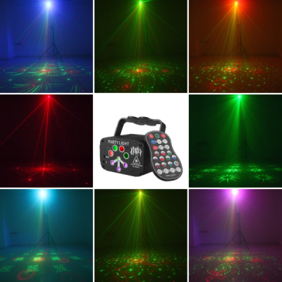  PartyLight - Efeito de luz led RGB / Laser / UV