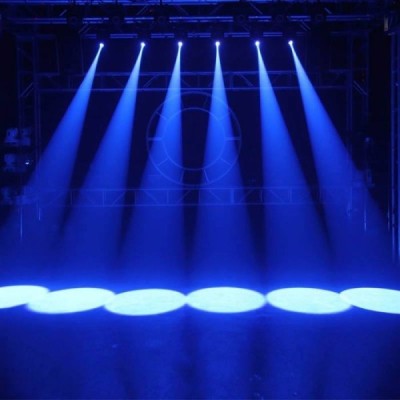  BeeMoveSpot40Kit4 - Kit 4x Moving Head LED SPOT 40W RGB + ANEL DMX