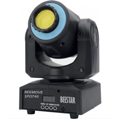  BeeMoveSpot40Kit2 - Kit 2x Moving Head LED SPOT 40W RGB + ANEL DMX