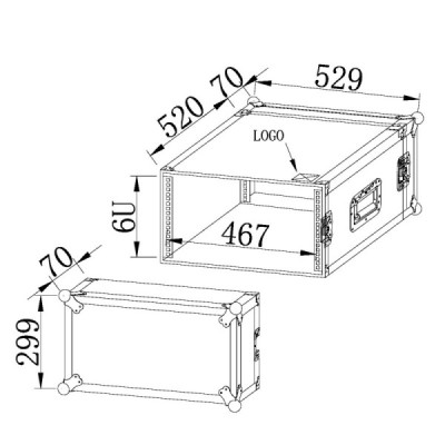 BC6U - Rack Pro 6U - Full Black